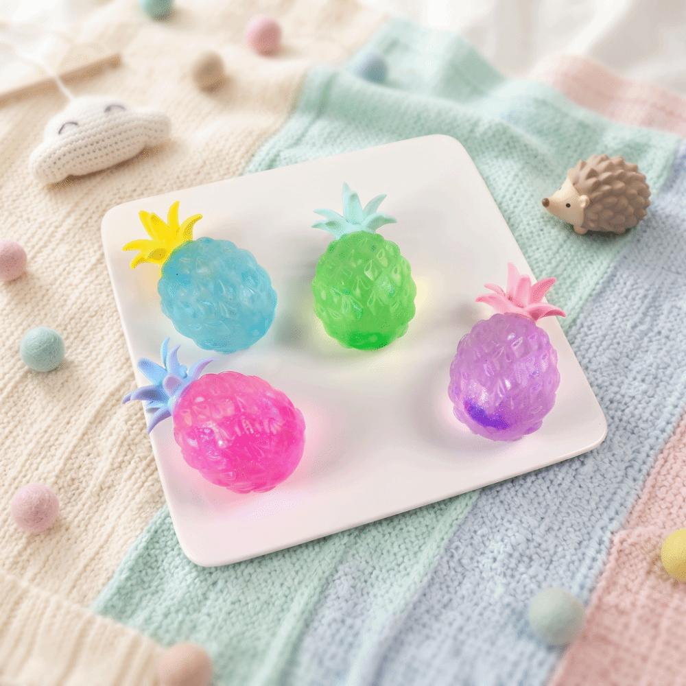Soft Pineapple Squeeze Toy Slow Rising Pineapple Fidget Toy Pineapple Squishy Toy Water Feeling