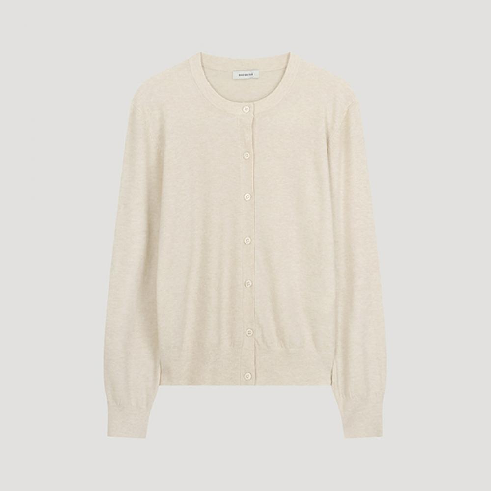 

She S miSS baSic Round Neck Knit Cardigan SSkcdo32070 Ot oatmeal/55