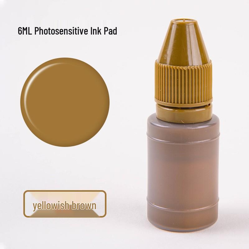10ML Multi-Color Photosensitive Ink Pad with Colored Cap - Highly Rated Stamp Ink Consumable