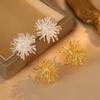 Luxury Dandelion Earrings For Women Exaggerated Vintage Design Elegant Statement Ear Jewelry