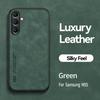 For Samsung M55 5G Case M556B 6.7" Car Holder Magnetic Leather Texture Phone Cases for Samsung Galaxy M15 5G M156B 6.5" Cover