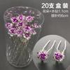 20Pcs/set Women U-shaped Hair Fork Pin Crystal  Rose Flower Hair Clips Rhinestone Hair Stick Wedding Bridal Jewelry Headwear Gift