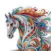 Kit Pittura Strass Tela Impermeabile Forma Irregolare Kit Arte Strass Fai da Te Attività Pittorica Terapeutica per Adulti Decorazione Casa Regalo 30x30cm