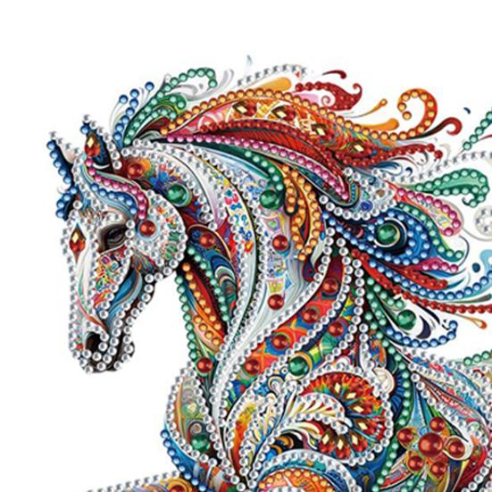 Kit Pittura Strass Tela Impermeabile Forma Irregolare Kit Arte Strass Fai da Te Attività Pittorica Terapeutica per Adulti Decorazione Casa Regalo 30x30cm