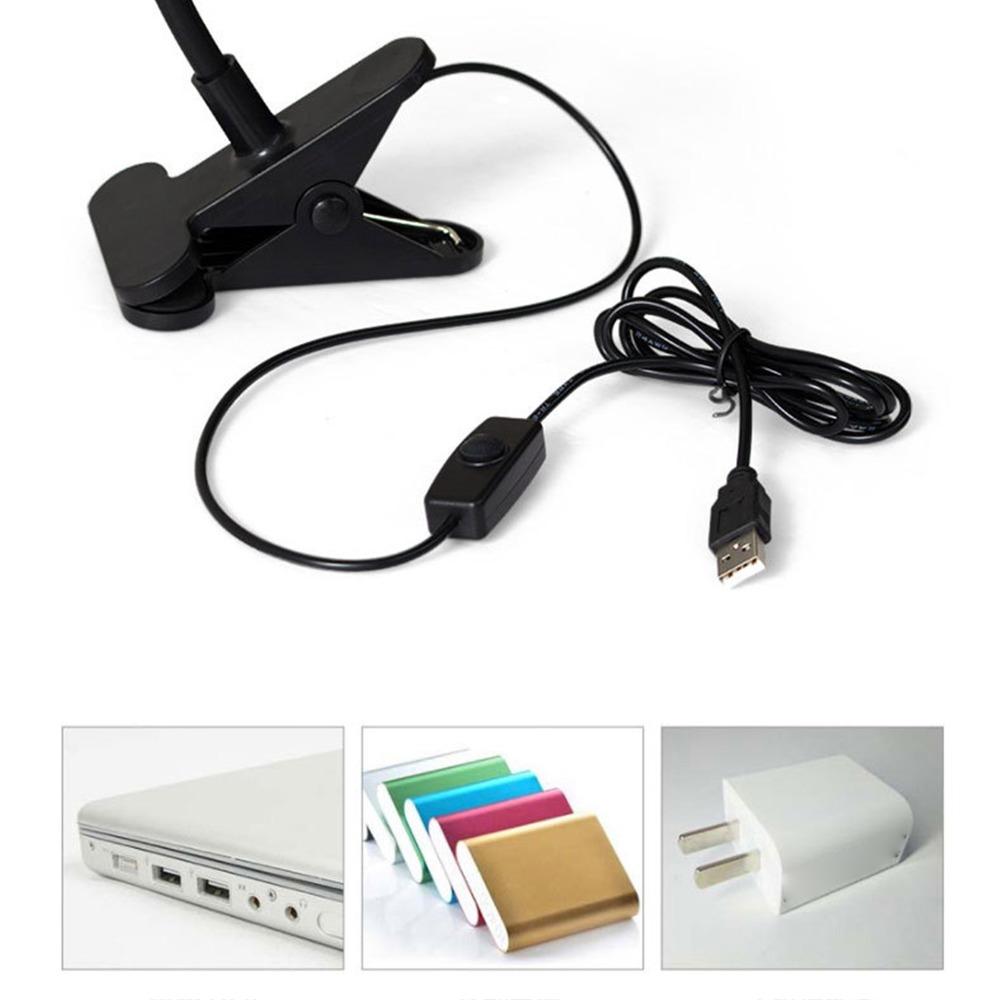 Clip On Desk Lamp USB Powered Desk Light Portable LED Reading Lamp  Painting