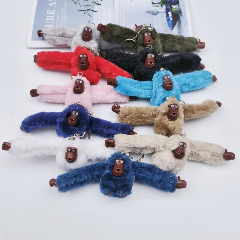 Cute Long-Tailed Monkey Key Chain Cartoon Cute Monkey Keychain Plush Toy Doll Bag Accessories Gift For Children