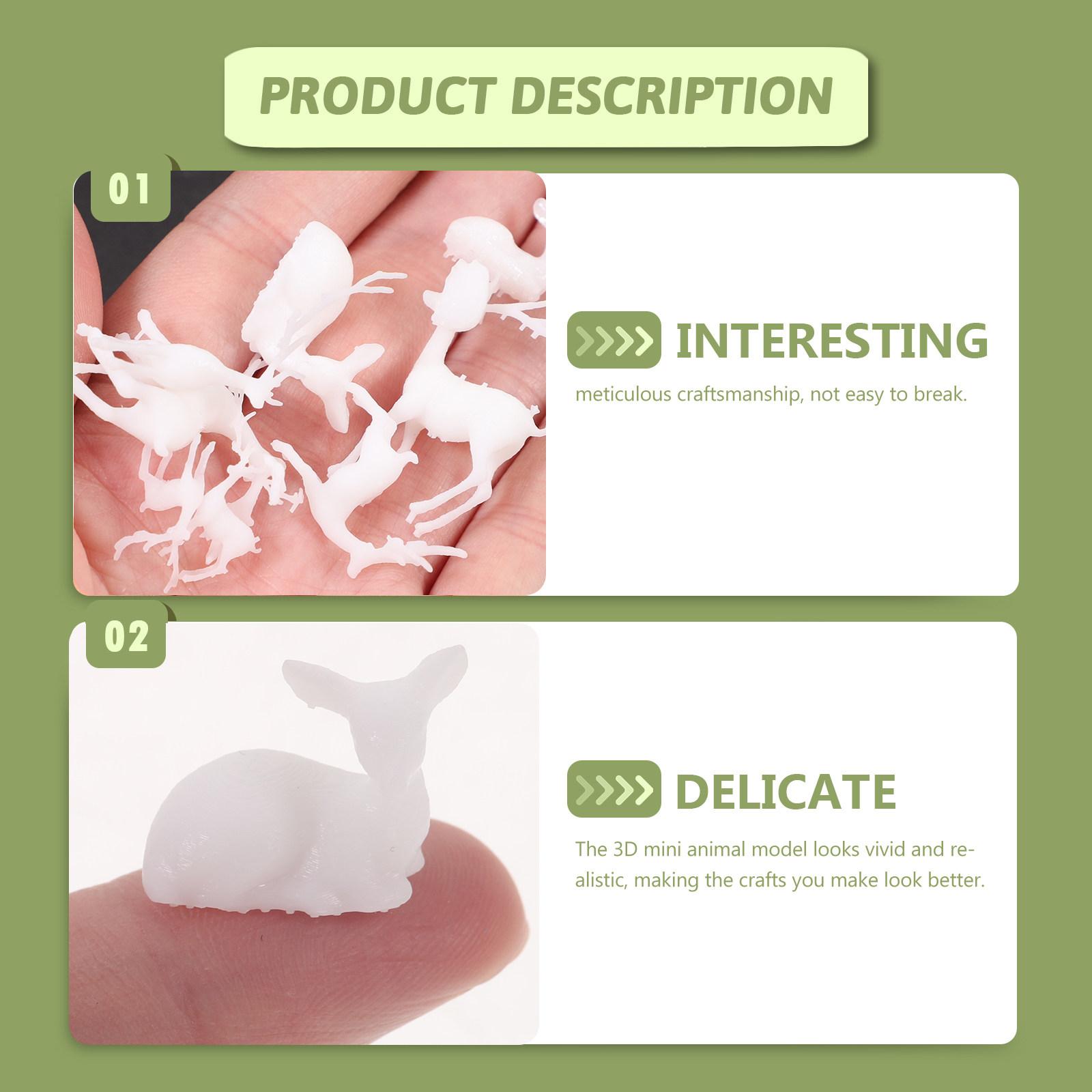 

1Set Deer Resin Fillers High Quality 3D Mini Animal DIY Epoxy Jewelry Filling Materials Micro Landscape Decoration Craft other