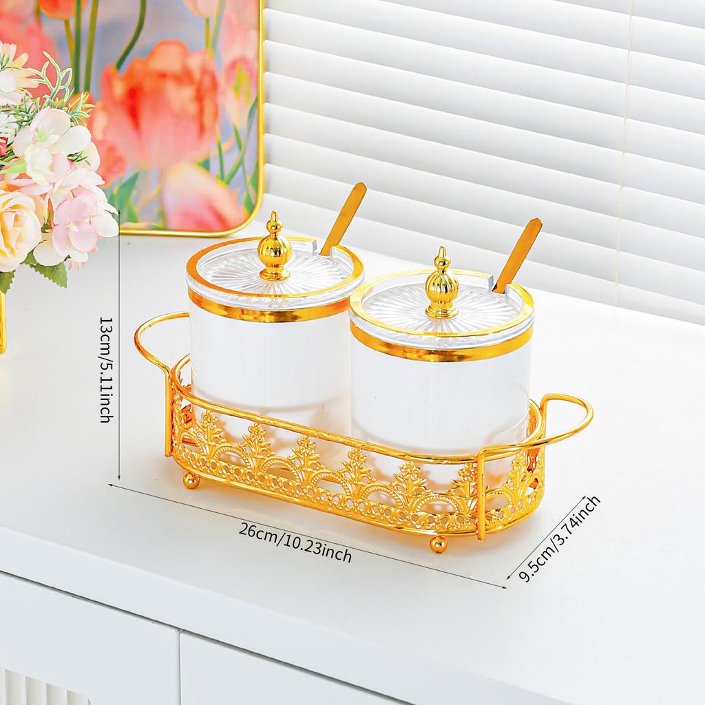 Seasoning Box Household Kitchen Light Luxury Seasoning Storage Box Desktop Seasoning Bottle Jar Sealing Seasoning Salt Jar Seasoning Jar