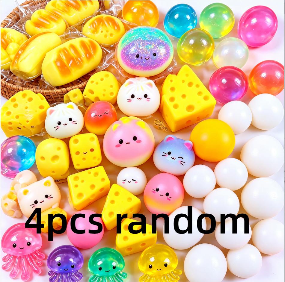 Hot Kawaii Cat Paw Mochi Squishy Blind Box Simulated Food Squeeze Fidget Toy Antistress Cute Stress Relief Foot Toy