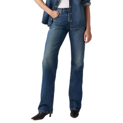 501 Women's Jeans Mid-Rise Loose Fit Blue