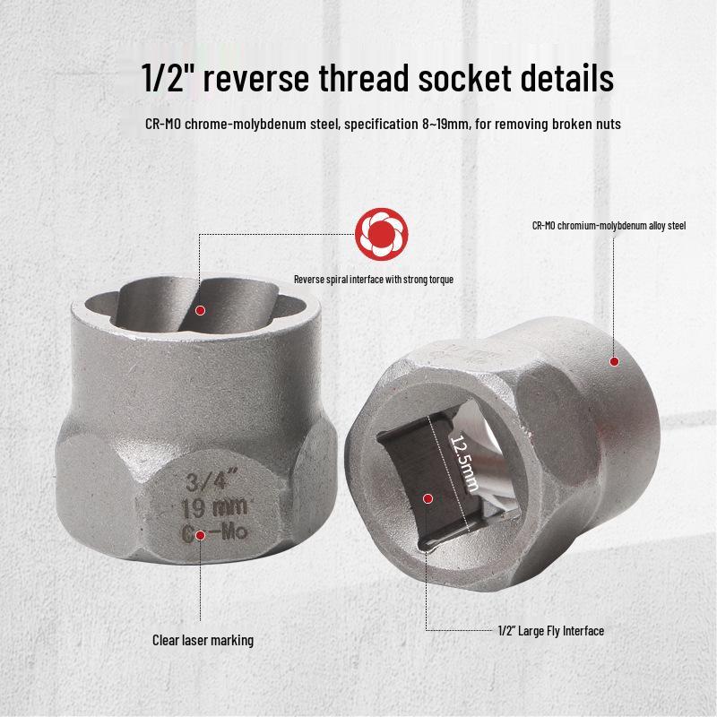 29-Piece Damaged Screw and Nut Extractor Set
