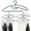 Stainless Steel Trouser Pants Slacks Belt Laundry Hangers Set of [2026 Latest] Hangers, Hangers, Hangers, Hangers, Hangers, (Black, 5)