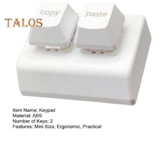 Mini Keypad Ergonomic Design Programmable Hot-Swappable Switches Keyboard USB Corded Color Mechanical 2 Key Keypad