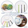 40Pcs Acrylic DIY Cross Stitch Thread Organizer Transparent Cross Stitch Storage Holder Clear Winding Boards Floss Bobbins