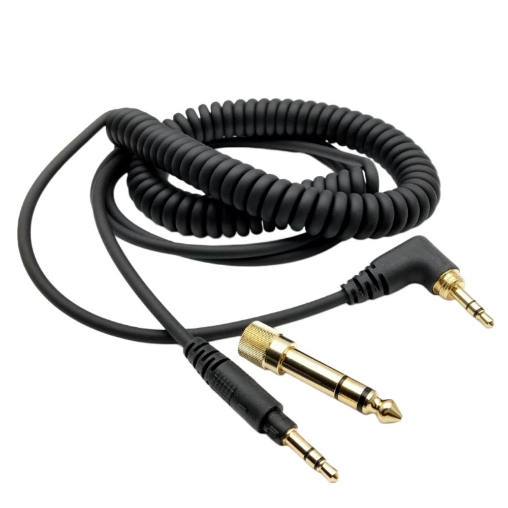 Spring Coiled Cable Over Head Earphone Cord Wire For Technics EAH-DJ1200
