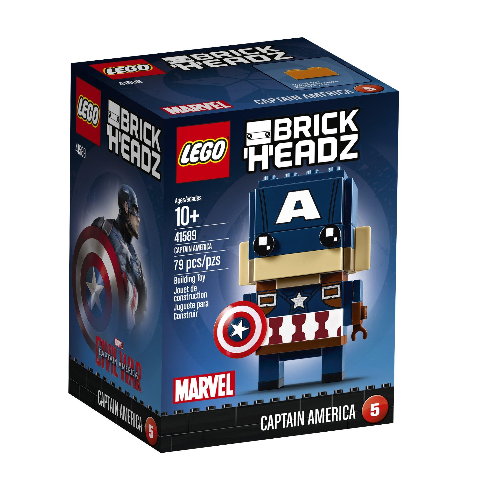 

LEGO 41589 Brickheadz Капитан Америка Супергерои Marvel
