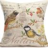 American Retro Printed Linen Pillowcase Living Room Sofa Office Pillow Car Cushion Cover