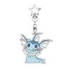 Creative Anime Eevee Leafeon Glaceon Umbreon Jolteon Anime Double-sided Printing Acrylic Keychain Key Ring Jewelry  Accessories