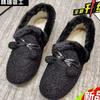 Suede autumn and winter new Doudou shoes pregnant women fleece thickened snow boots cotton shoes