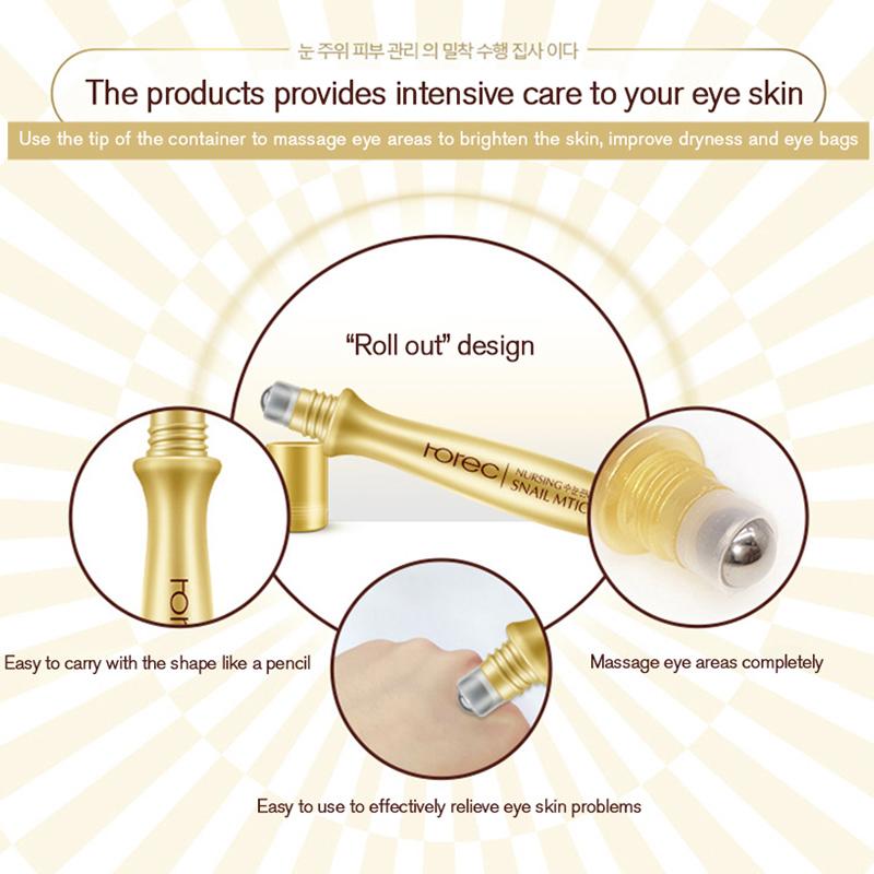Cheap Anti-Wrinkle and Anti-Dark Circle Eye Roller with Snail Mucin ...