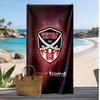 Sheffield United FC Personalisiertes Bedrucktes Strandtuch Fußballlogo Unterstützung Benutzerdefinierter Name Text Absorbierendes Handtuch für Sport Reisen Besonderes Geschenk