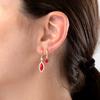 925 Silver Needle Cute Starfish/Shrimp Pendant Earrings Red Chili/ Star Enamel Gold Earrings For Women Fashion Jewelry