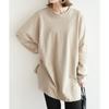 Spring and Autumn New Women's Loose Medium and Long Sweater Women's Casual Large Edition Top