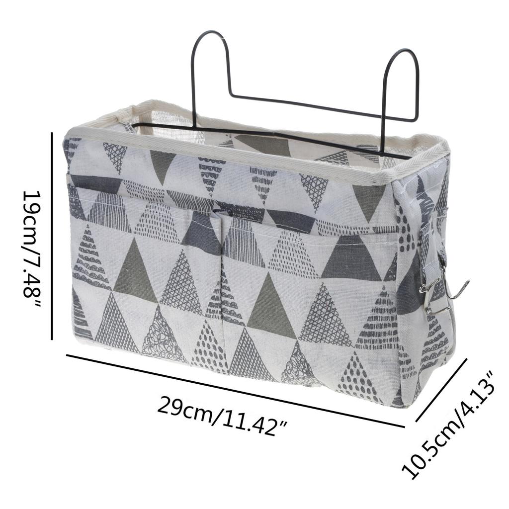 Quick Setups No Tools Required Hanging Bag for Bedsides Table Modern Simple Design Featuring Storage Compartments