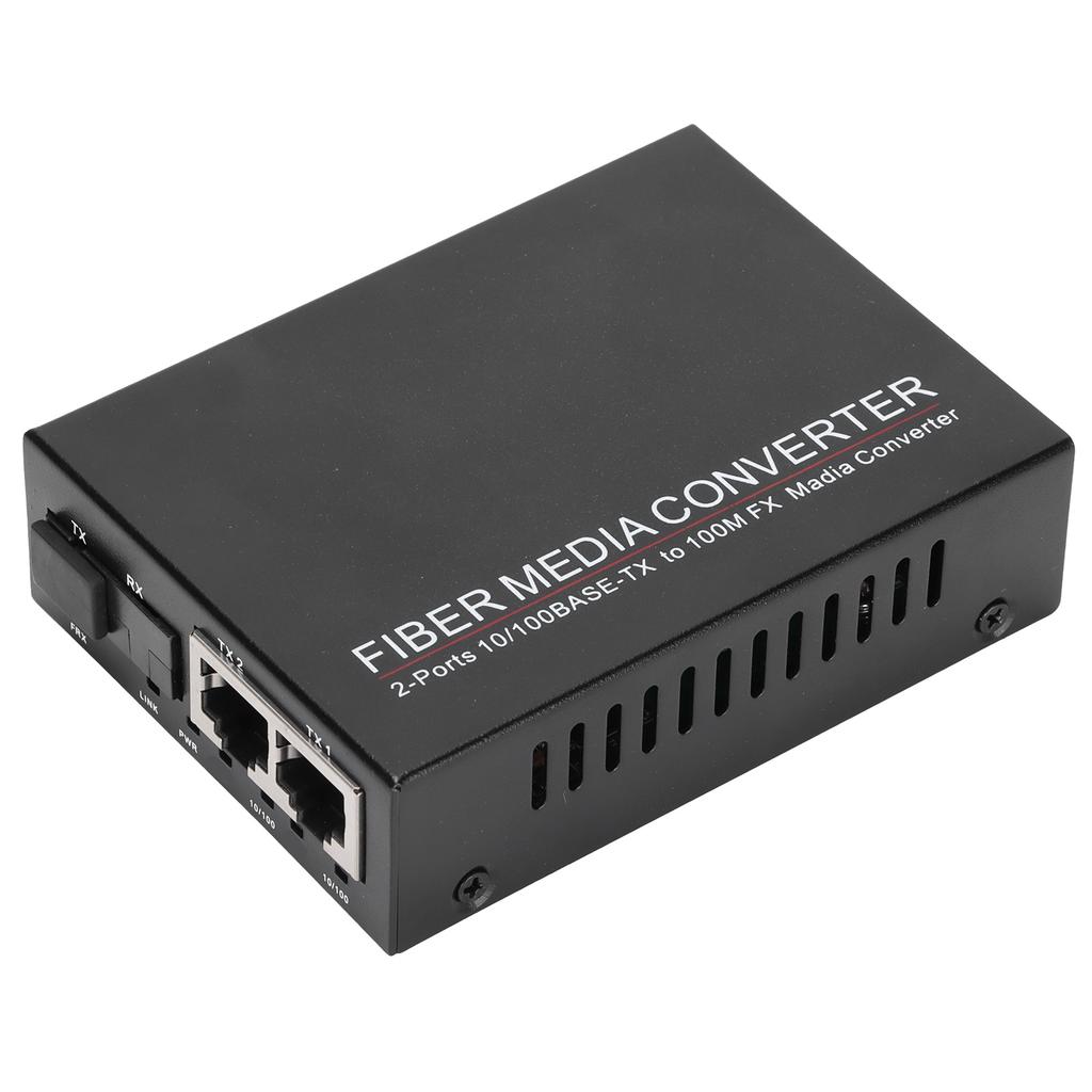 2 Ports Ethernet Fiber Switch TBCMC3412ES20A Plug Play Stable Sturdy Computer Networking Switches