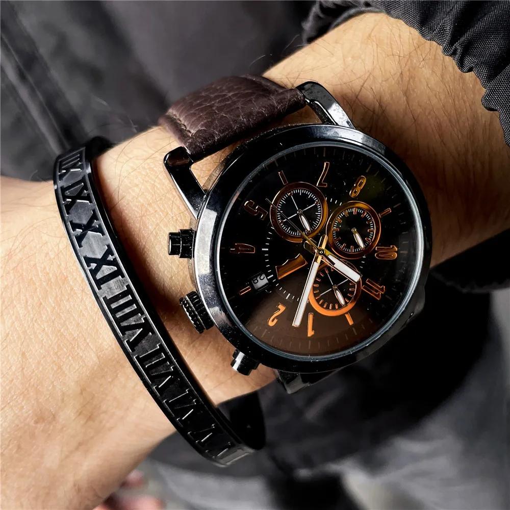 Oversized Roman Letters Electric Hip Hop Open Couple Bracelet Punk Style