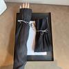 2pcs/set Sun Protection Breathable Long Arm Sleeves Fingerless Yarn Arm Sunscreen Covers  For Women