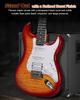 Electric Guitar Beginner Set 9 Pieces Starter Set HSS Pickups Switch Versatile Tones to High Guitar with Amplifier Ready to Play Right Away Umelody