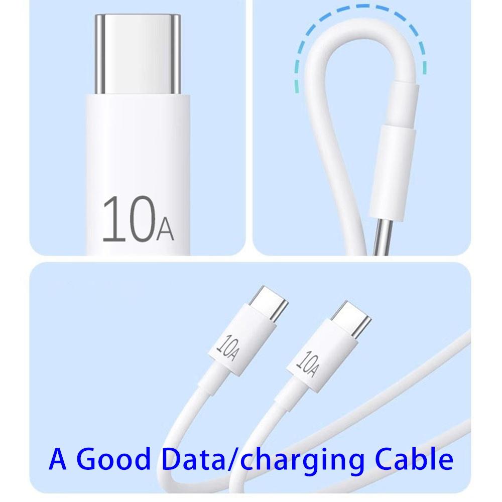 Universal 120W 10A Fast Charger PD Dual USB C To Type C Quick Charging Cable High-speed Data Transfer Wire Cord For Samsung Mi