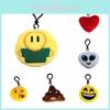 Portachiavi Espressione Mini Peluche Ciondolo Carino Emoji Bambola di Peluche Decorazione Regalo