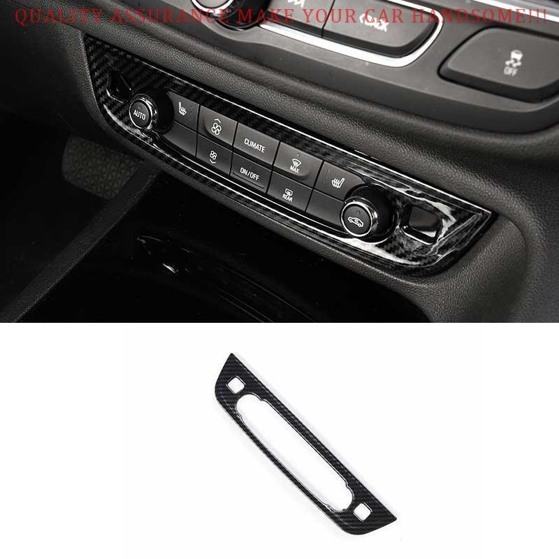For Buick Regal 2018-2020 Carbon Fiber Center Console AC Switch Panel Trim 1PCS