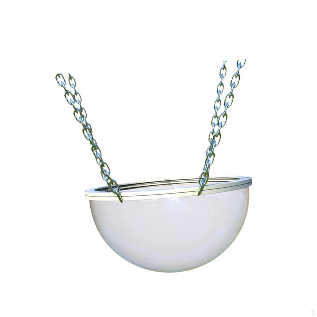 Bird Nest Hanging Hammock Supplies Accessories Clear Half Ball Bed Swing Toy for Backyard
