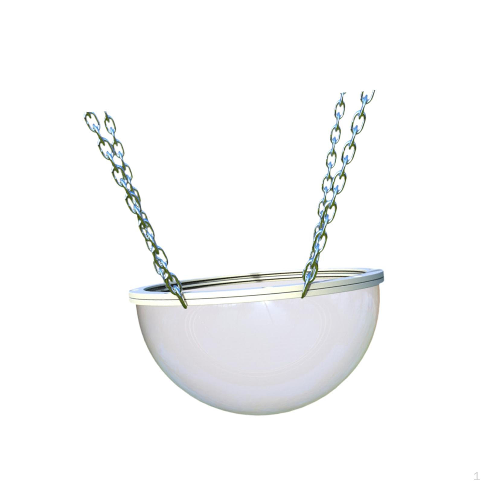 

Bird Nest Hanging Hammock Supplies Accessories Clear Half Ball Bed Swing Toy for Backyard