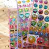 4-Piece Cute Cartoon Smiley Round Stickers Kindergarten Kids' Face Reward Stickers for Diaries Decor BulingBulingStickers Store