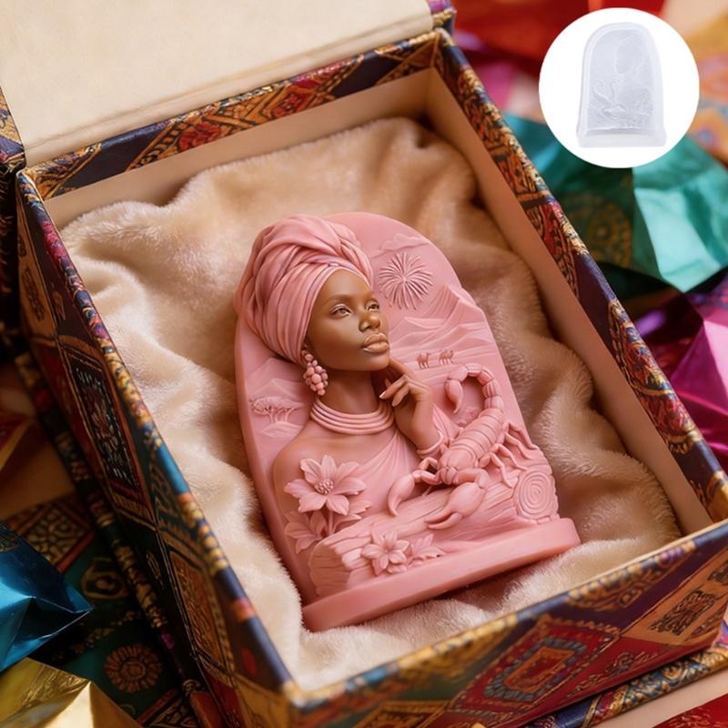 Sturdy Silicone Mould For Creating Beautiful Desert Queen Themed Aromatherapys Candle