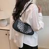 Foreign feeling underarm bag women's 2025 autumn and winter new ins simple leopard print belt buckle niche design messenger women's bag