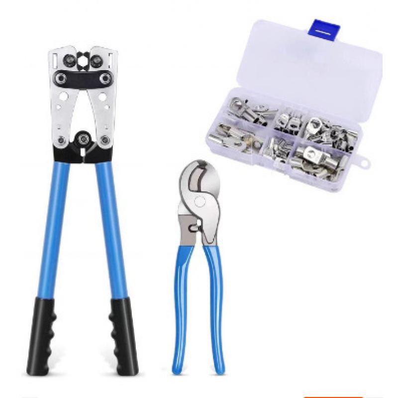 Copper Tube Terminals Set: 80-SC Series, 160-Piece Peep Hole SC6-25 Boxed