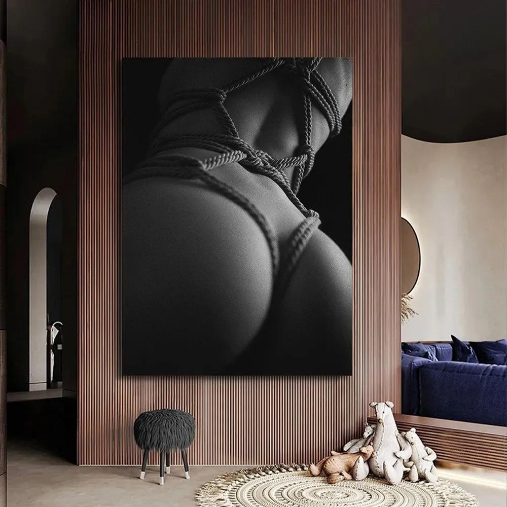 20x30cm Metal Poster Erotica Nude Sex BDSM Shibari Art