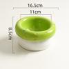 Cute Donut Shape Ceramic Pet Bowl Elevated Cat Bowl Protects Cervical Vertebrae Pet Supplies