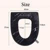 Premium Toilet Pad Circle High-end Waterproof Seat Cover Mat Four Seasonal Universal Household Zip Toilet Cover Thicker Soft with Handle