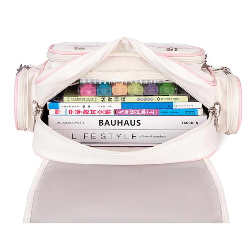 JK Transparent Mochilas Y2K Mochila Preppy Ita Bag High Capacity Bolsas Commuter Backpack Bags for Woman
