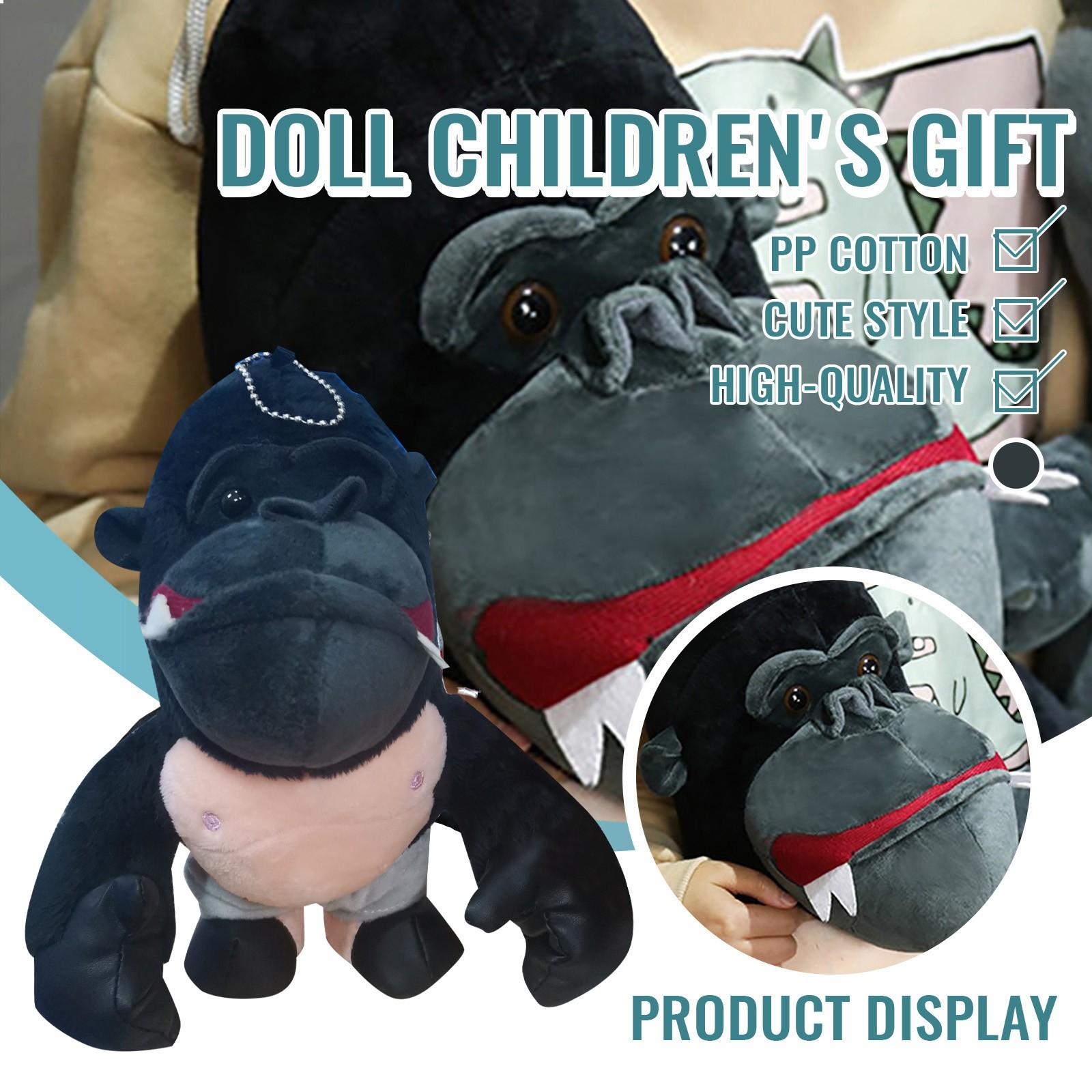 

Q версия большой ящерицы против большого орангутанга из фильма плюшевые игрушки-куклы для