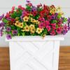 16Pcs Simulated Flowers Realistic Artificial Plants Home Decoration Faux Bouquet Indoor Outdoor Garden Balcony Terrace Decor