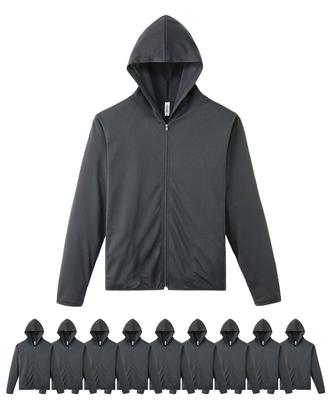 Glimmer Dry Reißverschlussbeutel Größe 00338-AMZ 4,4 oz. Kapuzenpullover, 10, Herren (Dunkelgrau, 3L)