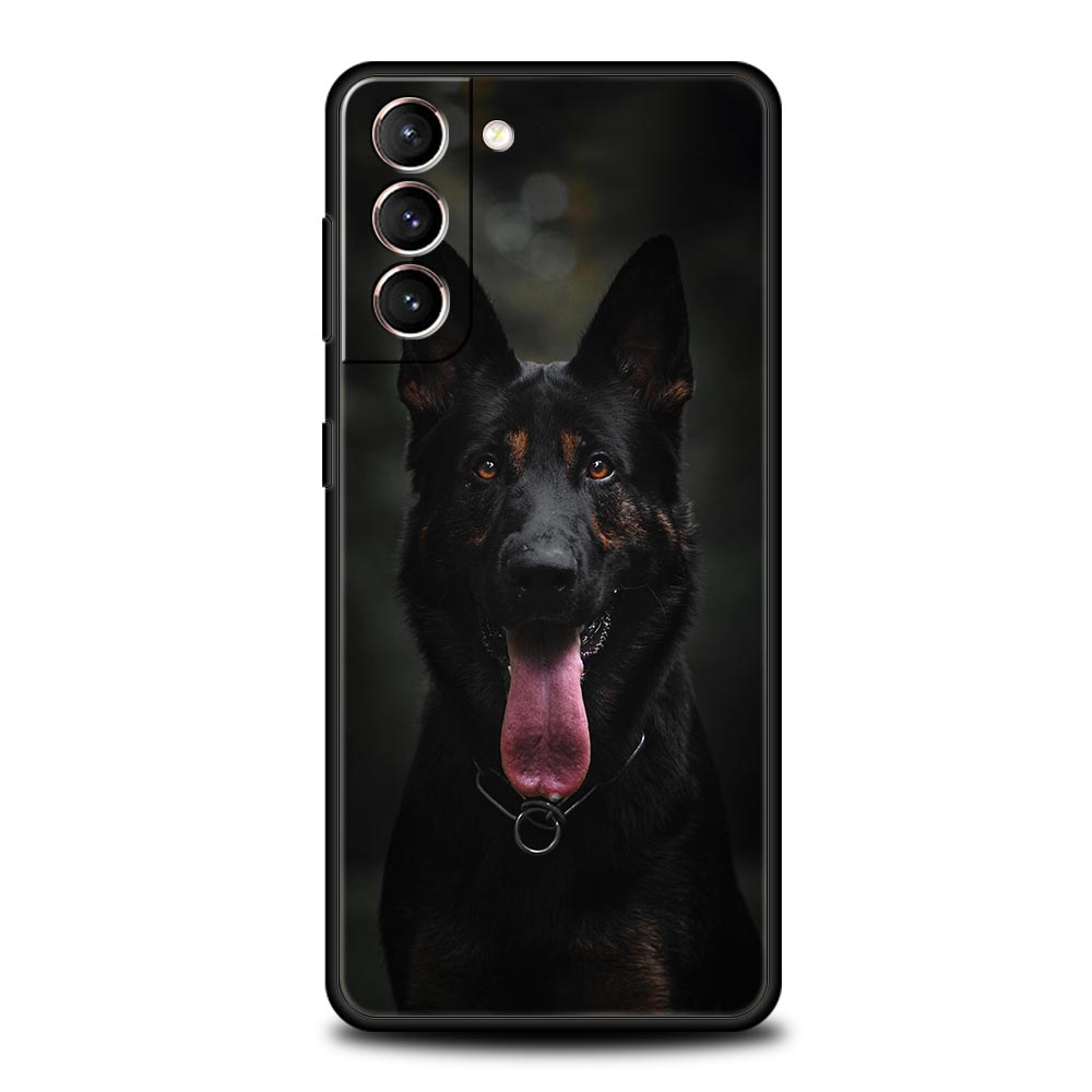 

Beauty German Shepherd Dog Phone Case For Samsung Galaxy S25 Edge S24 S23 S22 S20 Ultra S21 FE 5G S10 Plus Soft TPU Cover Samsung S23 Plus