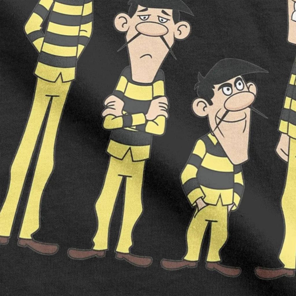 The Daltons Lucky Luke Men T Shirt Novelty Tees Short Sleeve Round Neck T-Shirts 100% Cotton New Arrival Clothing